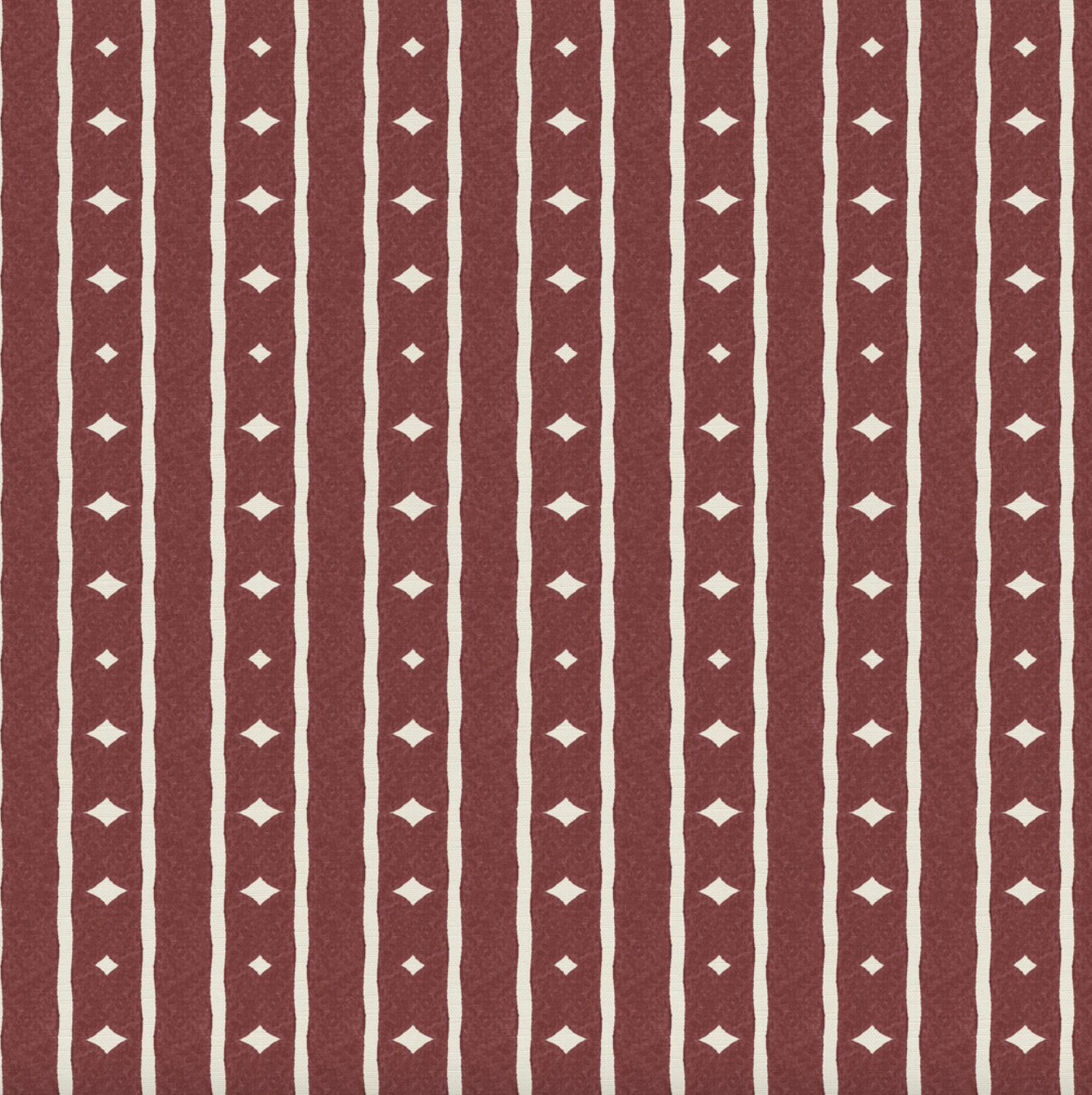 Diamond Stripe - Red