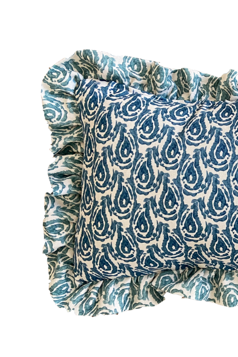 SWELL NAVY AND BLUE CUSHION