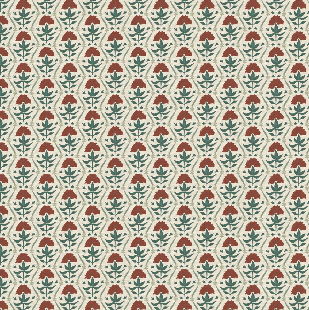 Floral Ribbon - Sage & Rust