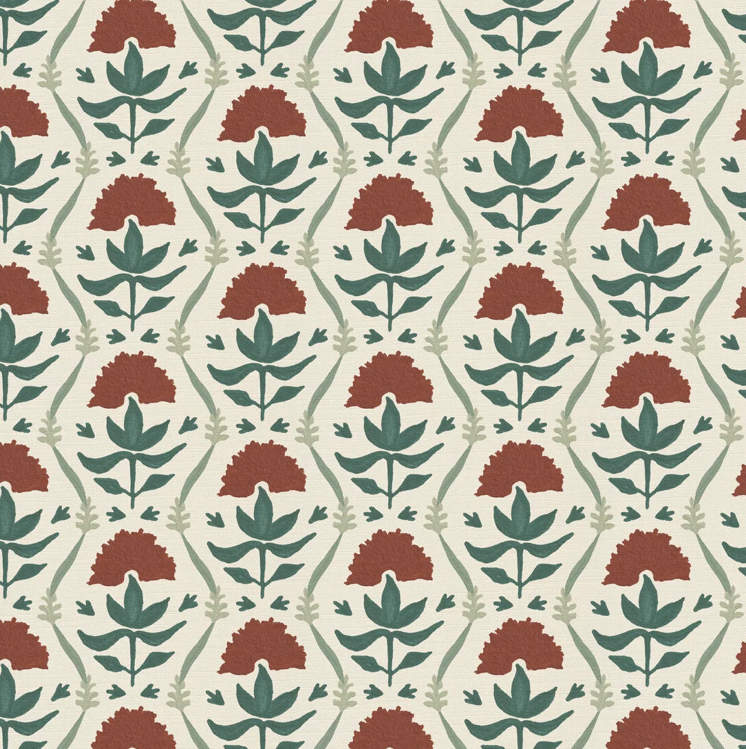 Floral Ribbon - Sage & Rust