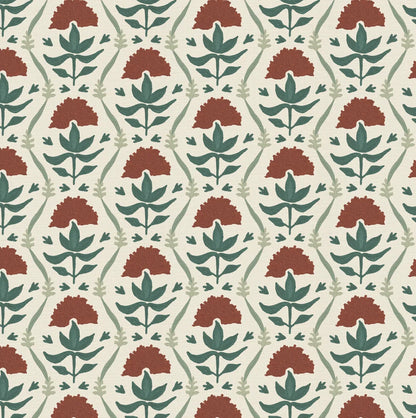 Floral Ribbon - Sage & Rust