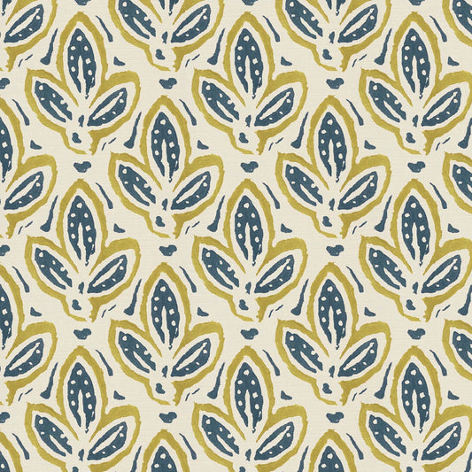 Leaf & Lines - Yellow & Blue