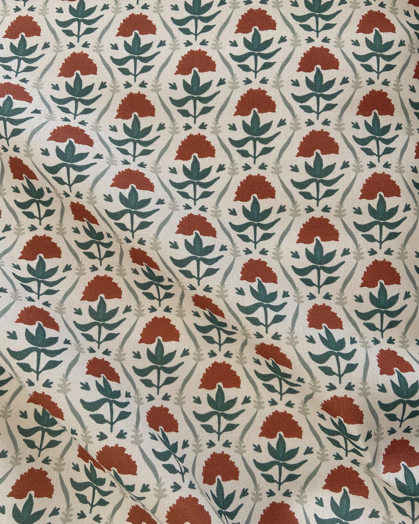 Floral Ribbon - Sage & Rust