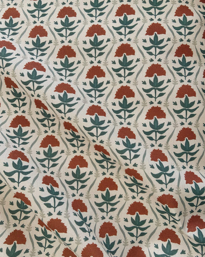 Floral Ribbon - Sage & Rust