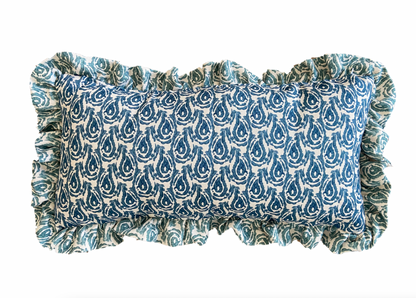 SWELL NAVY AND BLUE CUSHION