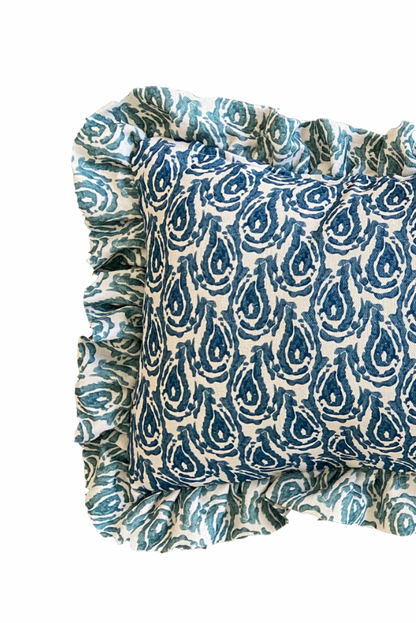 SWELL NAVY AND BLUE CUSHION