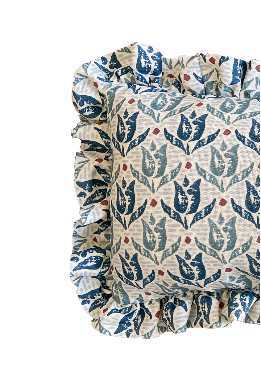 TULIPS BLUE CUSHION