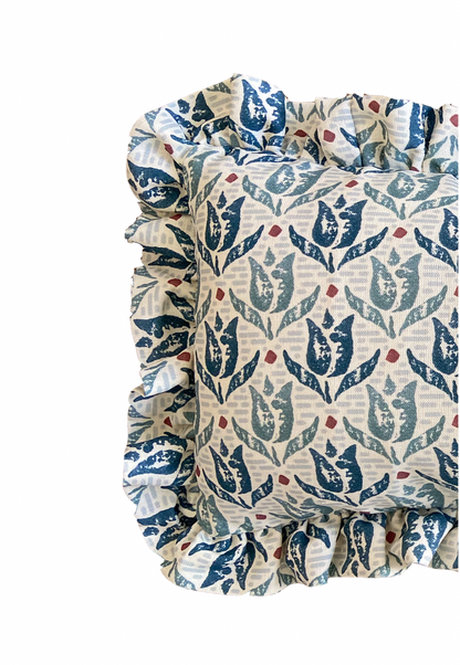 TULIPS BLUE CUSHION